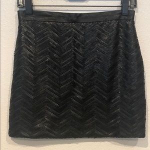 Sequence mini skirt